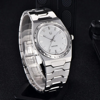 PAGANI DESIGN 2026 new ultra-thin 7mm quartz men's watch stainless steel sapphire 10Bar waterproof C3 upgrade V2 reloj hombre
