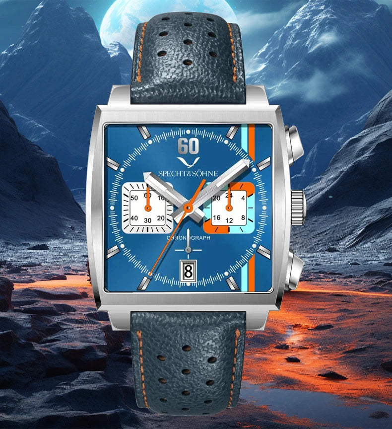 Men's Watches 2025 New Hot Luxury Quartz Wrist Watch Japan VK64 Chronograph Trendy Sport Waterproof