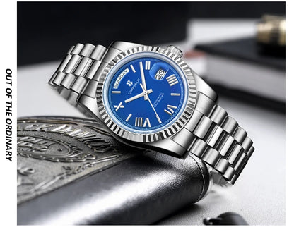 39mm Men Corgeut Logo/Name NH36 Automatic Mechanical Relogio Masculino Sapphire Glass Luminous Waterproof Wristwatch