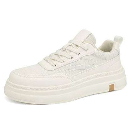 British Style Casual Leather Shoes Men Classic Soft Leather Breathable Lace-Up Walking Shoes Flat Brand Minimalist Driving Shoes