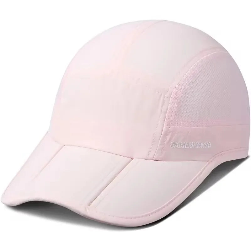 GADIEMKENSD Snabbtorkande, hopfällbara och bärbara basebollkepsar för män, sommar, havsvågbroderi, unisex, sport, solhattar, snapback-keps