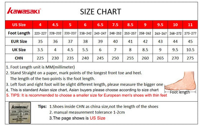 Kawasaki  Mens Badminton Shoes Professional Sports Shoes for Women Breathable Indoor Court Sneakers K-086