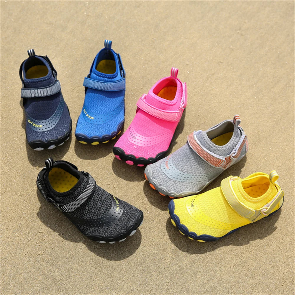 Kids Aqua Shoes Summer Beach Five Fingers Barefoot Water Shoes Swimming Lightweightl Non-slip Seaside River Children Sneakers