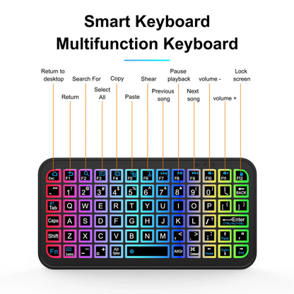 Keyboard for Tablet Android iOS Windows Wireless Mouse Rechargeable Keyboard Bluetooth 5.2 Backlit Keyboard for iPad Phone