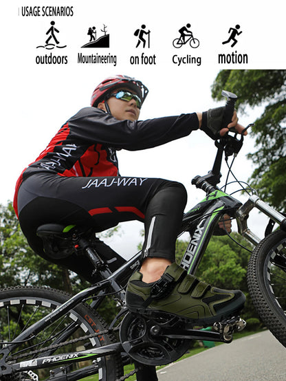 Spring 2025，MTB Cycling Shoes With Clamps For Men,Carbon Sports Shoes, Speed, Mountain Running，Mountain Bike Shoes
