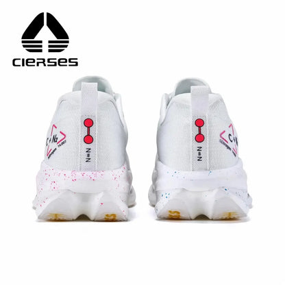 CIERSES Men's Carbon Plate Running Shoes Nitrogen Air Cushion Shock Absorption Stable Training Sports Shoes