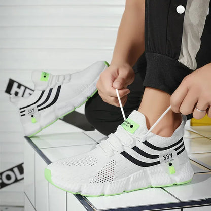 Sports Men's Shoes Spring and Autumn Breathable Casual Running Shoes Lightweight Walking Couple Shoes Men's Spirit Women's Shoes