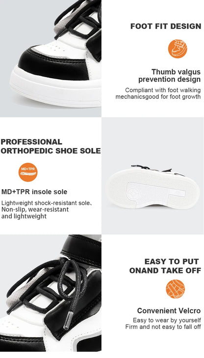 Kids Casual Shoes Princepard Arch Support Orthopedic Children's Sneakers Girls Boys with Corrective Insoles for Flat Feet