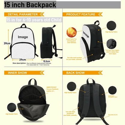 Hot Game Design Child Backpacks F-FortniteS Lunch Bag Pencil Case Pupil Large Capacity School Bags For Boy Girl Best Gift
