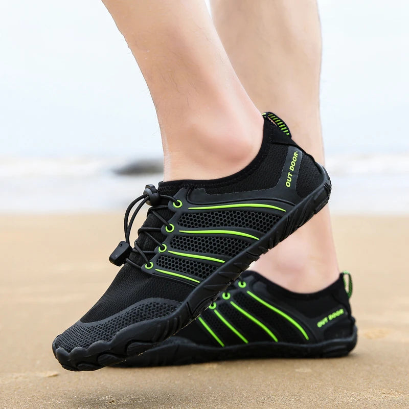 Mens Minimalist Running Cross Training Shoes Barefoot Shoes Big Toe Box Five Finger Shoes Saguaro Barefoot Pit Viper Paracord
