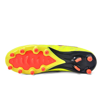Men Ankle Football Boots Outdoor Grass Cleats Unisex Soccer Shoes Long Society Spikes FG Professional Football Shoes Chuteira