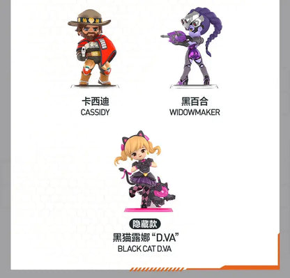 POP MART Overwatch Play of The Game Series Blind Box Mystery Box Toys Kawaii Ornaments Figurines Home Decor Desktop Model Dolls