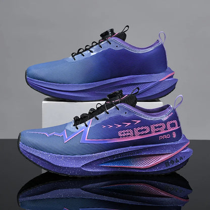Męskie buty do biegania na co dzień, maratonowe, sportowe, z wkładką z włókna węglowego, oddychające, lekkie, damskie, wygodne, sportowe, antypoślizgowe trampki