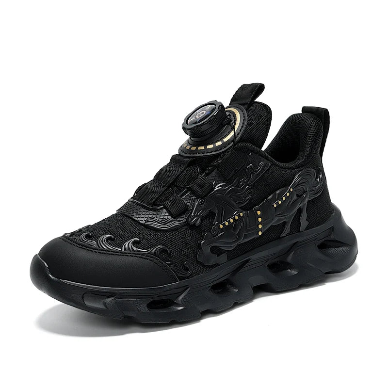 Dziecięce buty sportowe – modne, siateczkowe, studenckie, amortyzowane buty treningowe – nowe, oddychające, antypoślizgowe buty do codziennego biegania
