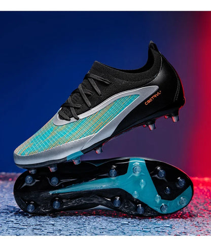 New Men Football Boots Sport Adult Long Spikes Soccer Shoes Training Outdoor Cleats Breathable Non Slip Boys Match Comfortable