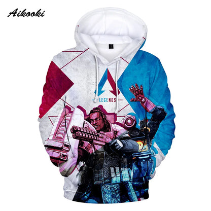 Personality 3D Printed Game Apex Legends Hoodies Sweatshirts Men Women High Quality Hoody Game Long Sleeve Plus Size Hoodies