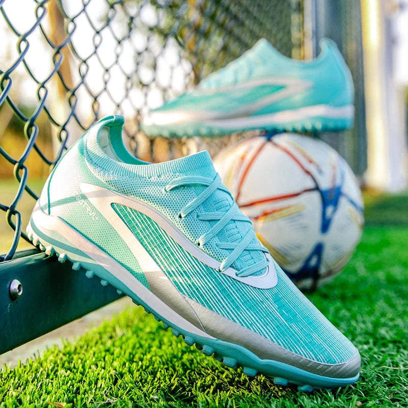 New Men Soccer Shoes Professional Society Turf Training Football Field Boots Non-Slip TF/FG Indoor Football Shoes 32-45