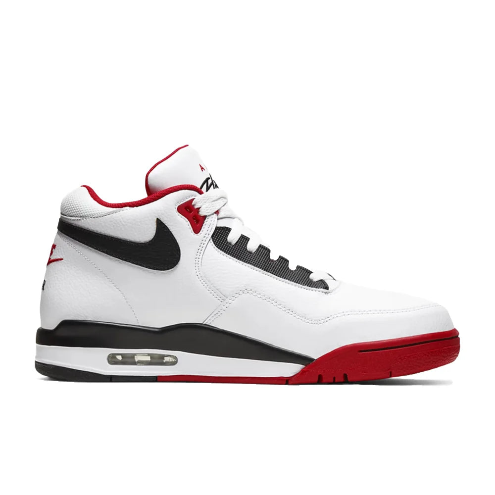Nike Flight Legacy Classic Style Mid-Top Retro Basketball Shoes Unisex Red/White BQ4212-100