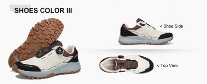 Baasploa Men Hiking Sneakers Brand High Quality Trekking Climbing Shoes Male Rotating Button Luxury Designer Outdoor Sneakers