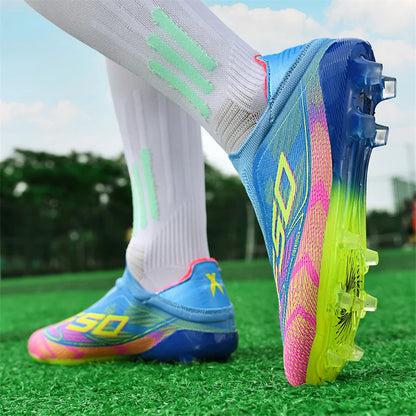 Mens Outdoor Soccer Shoes Professional Football Shoes TF/FG Football Field Boots Comfortable Non-Slip Training Sneakers 35-45