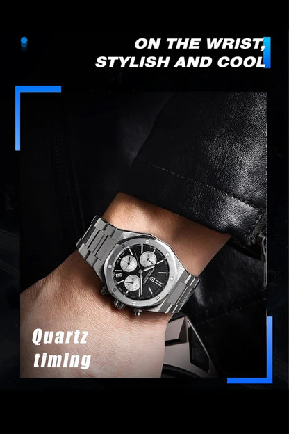 Pagani Design 2026 New Vk63 Fashionable Men V2 Quartz Chronograph Luxury Sapphire Stainless Steel Waterproof Sport 20Bar Luminou