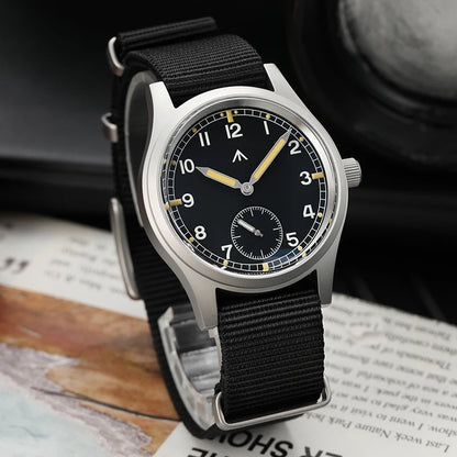 Militado V2 Version Military D12 Watch 36mm AR Sapphire Quartz Movement Watches Waterproof Sub-second Stainless Steel Wristwatch