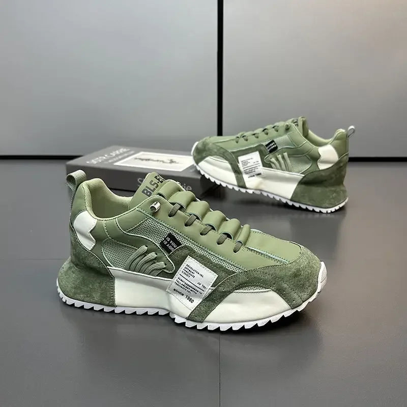 Men Luxury Sneakers Sports Shoes Moccasins Chunky Men Casual Sneakers Comfortable Breathable Trend Designed Personality Shoes