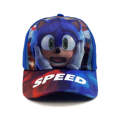 Casquette de baseball pour enfants Sonic 50-54 cm, personnage de dessin animé, hérisson ShadowTails, Knuckles, casquette de protection solaire, accessoire, cadeau