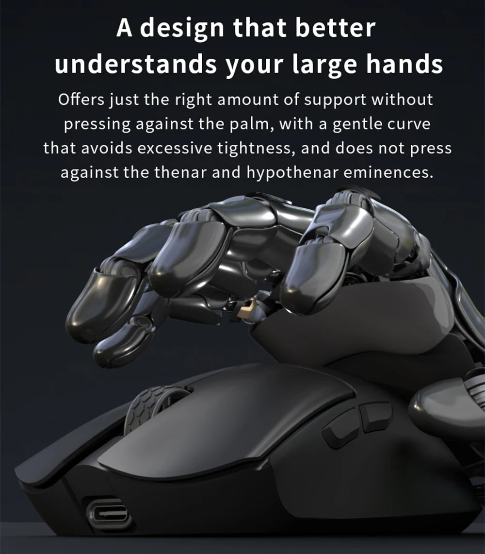 Darmoshark M3 V2 Gaming Mouse Wireless Tri-Mode 8K, PAW3395 Sensor, 26K DPI Ultra-Light Gaming Mouse for PC & Laptop