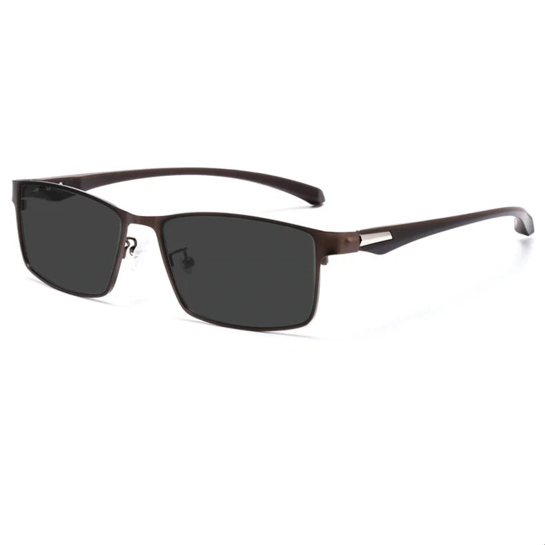 LOERHUNAR Brand Design for Men's Retro Business Myopia Sunglasses with Diopter 0 -0.75 -1.0  -1.5 -1.75 -2.0 -2.5 -3.0 to -6.0