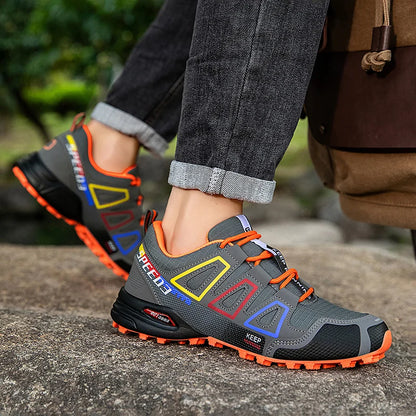 Mens Hiking Shoes Outdoor Off-road Anti Slip Leisure Mountain Camping Sneakers Unisex Comfortable Cushioning Travel Hiking Shoes