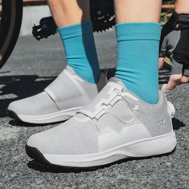 Buty rowerowe MTB z blokami do pedałów płaskich, buty rowerowe Mountain Man, buty do szybkiej jazdy wyścigowej, buty do rowerów szosowych, obuwie z blokadą stopy, obuwie męskie