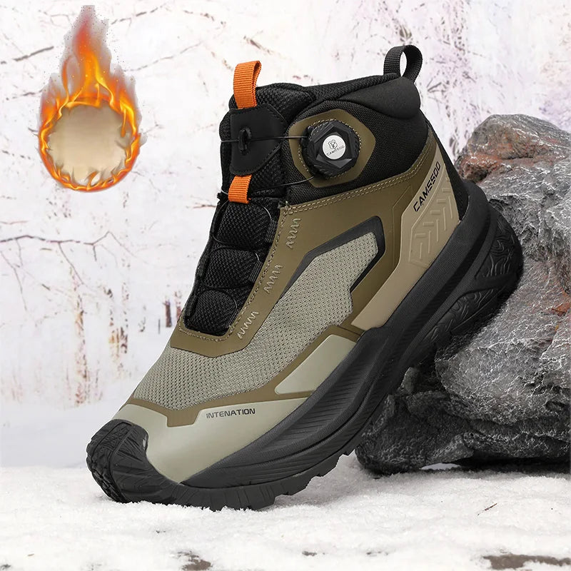 CAMSSOO Hiking Shoes Men Snow boots Outdoor Sports Climbing Shoes women Trekking Sneakers ankle boots hunting shoes travel boots