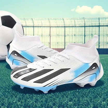 Men New TF Football Boots Sneakers Society Turf Grass Ultralight Male Soccer Shoes Comfortable Ankle Football Shoes Futsal Fast