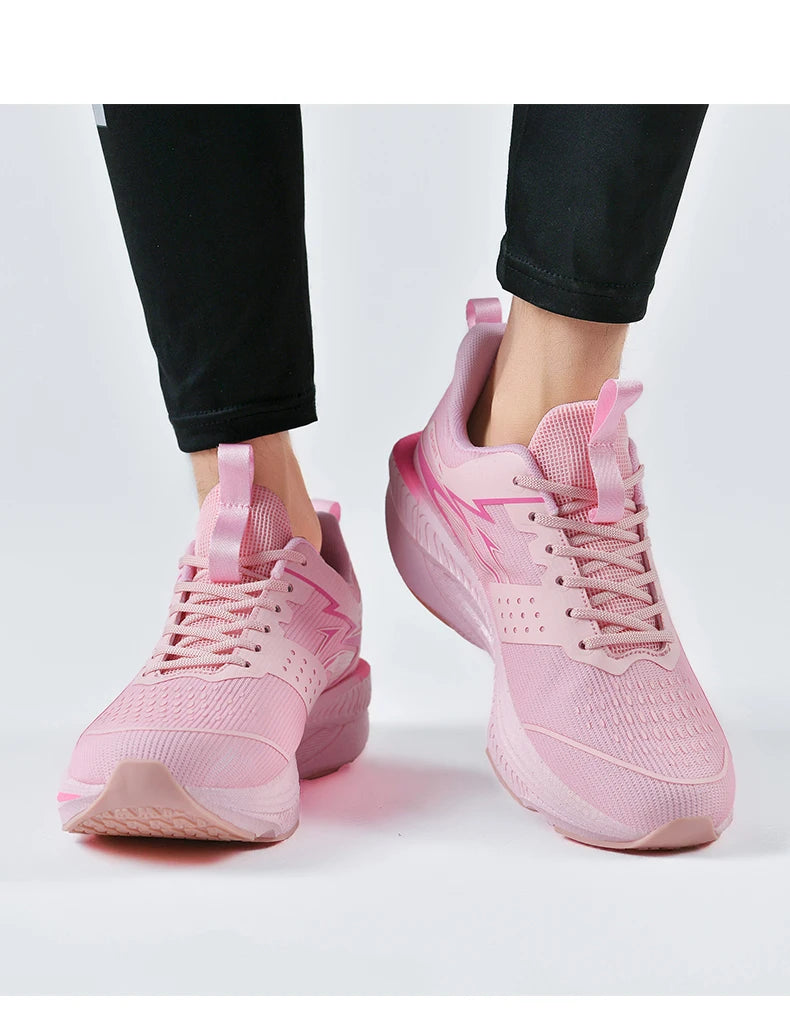 Men Sports Running Shoes Marathon Air Cushion Breathable Lightweight Comfortable Women Outdoor Athletic Sneakers Jogging Tenis