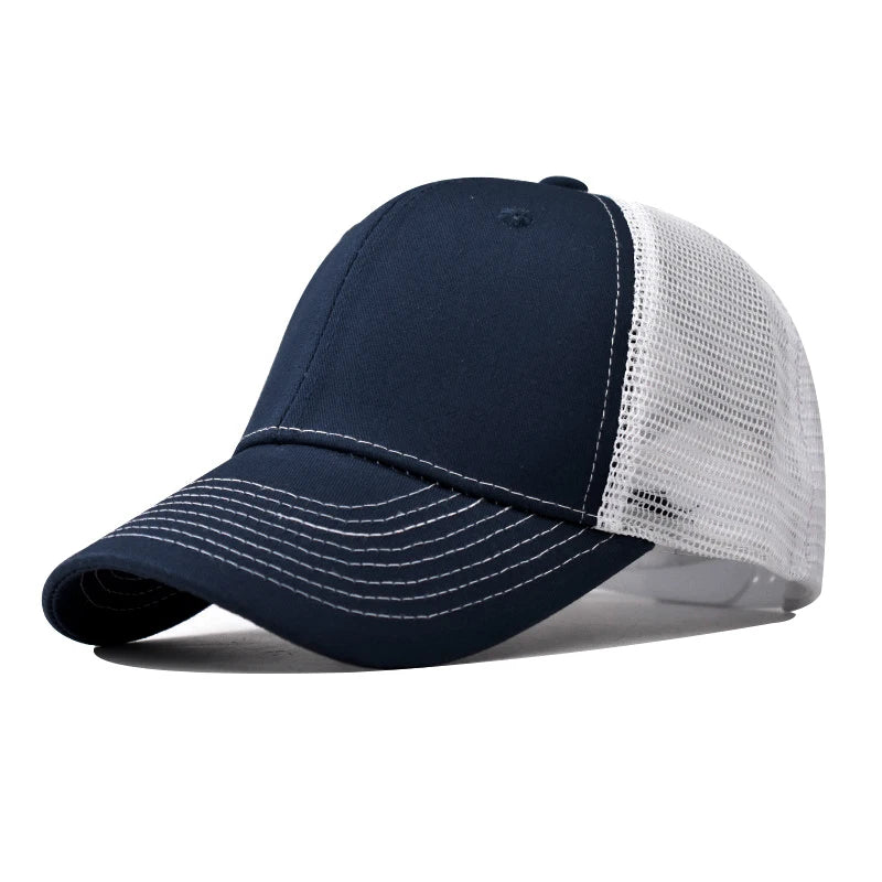 Baseball Cap Adult Net cap Shallow curved eaves Hat Unisex Summer hat Breathable hat shade Spring Autumn Cap Hip Hop Fitted Cap