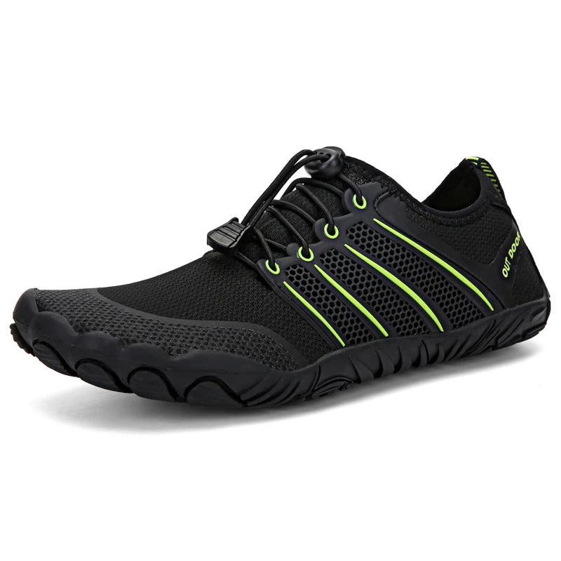 Mens Minimalist Running Cross Training Shoes Barefoot Shoes Big Toe Box Five Finger Shoes Saguaro Barefoot Pit Viper Paracord
