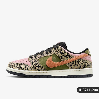 Nike Authentic Dunk Low heren- en dames-sneakers van leer met patchwork, retro en klassiek, IH3211-200