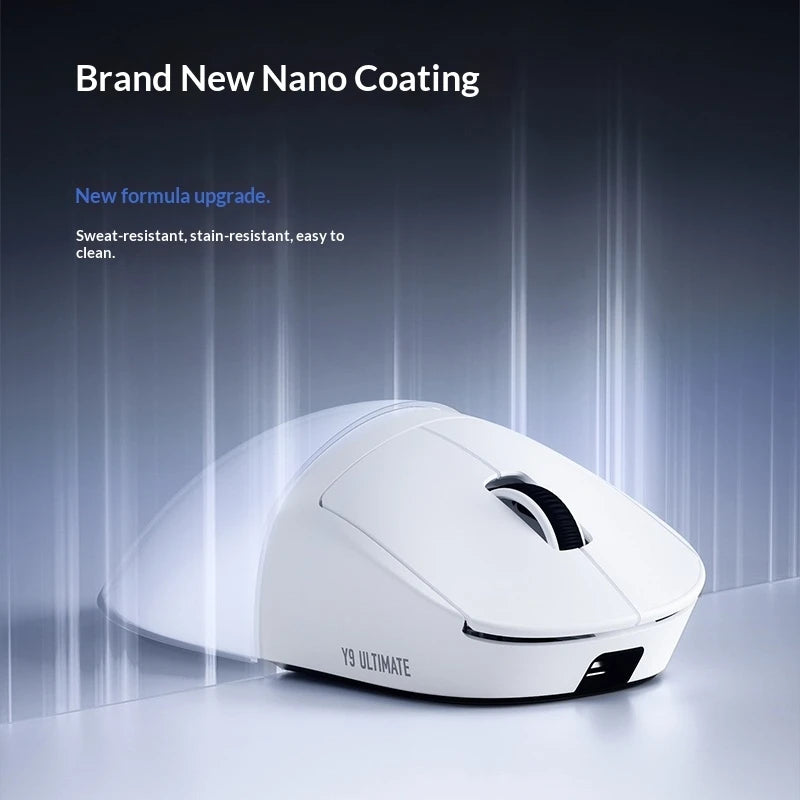 Rato Gaming Sem Fios ATK Dragonfly Y9 PAW3950 Ultra Nordic54L15 8Khz de Alto Desempenho para Computador, Escritório e Acessórios de Rato