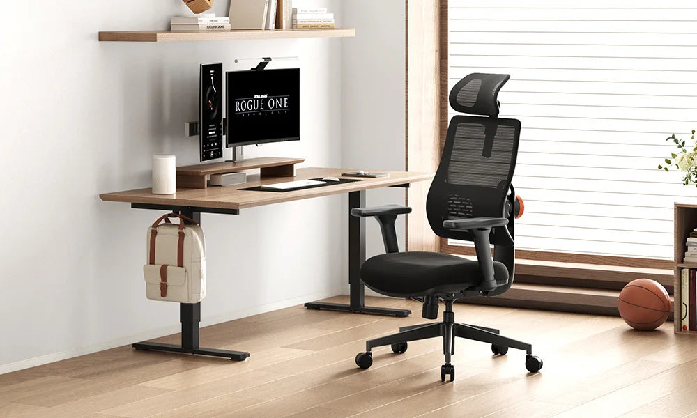 NEWTRAL Ergonomic Office Chair, Auto-Following Backrest, Adaptive Lower Back Support, Adjustable Headrest Seat Depth Computer Chair