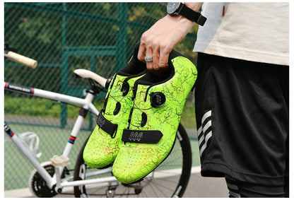 New Cycling Shoes Men Self-Locking Road Cycling Shoes Outdoor Mountain Cycling Sports Shoes Women Indoor Spinning Cycling Shoes