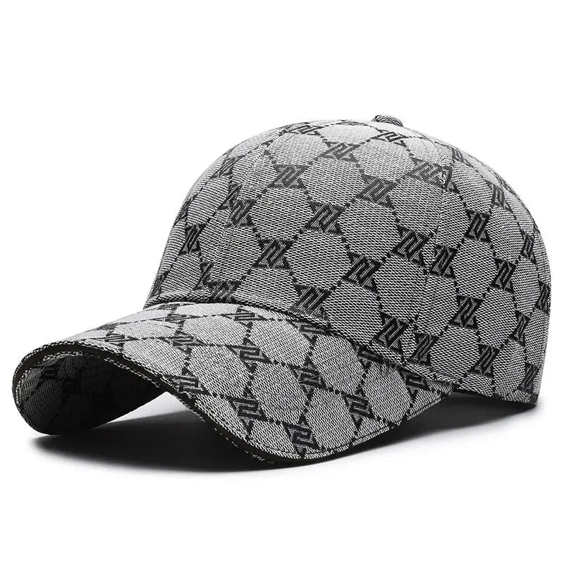Four Seasons New Sunscreen Three-Line Sewn Baseball Cap Men's And Women's Casual Cap Net Red Distressed 1841 Hat