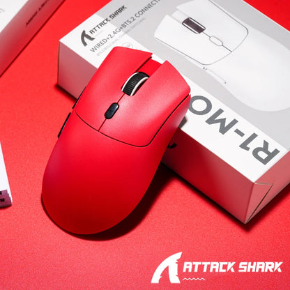 Rato Bluetooth ATTACK SHARK R1 — Rato Viral Avaliado por Influencers, autêntico direto da marca, sensor PAW3311 com 1K Hz para gaming