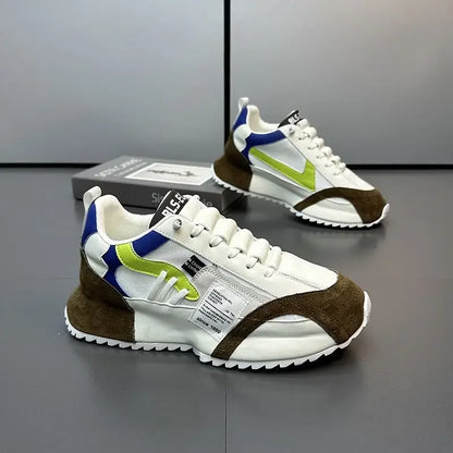 Men Luxury Sneakers Sports Shoes Moccasins Chunky Men Casual Sneakers Comfortable Breathable Trend Designed Personality Shoes