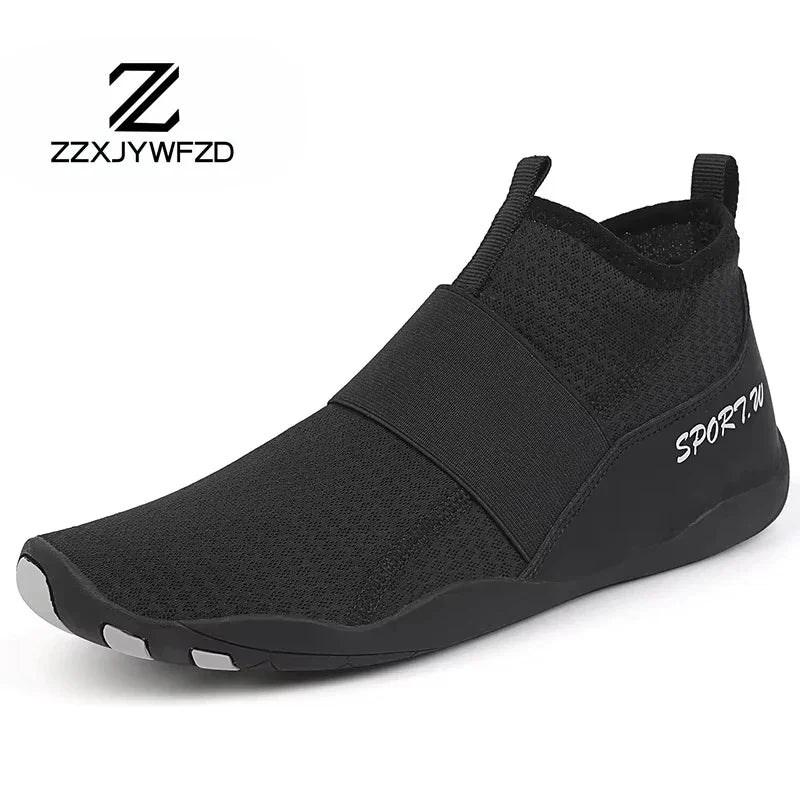 Zapatillas deportivas de exterior para senderismo y vadeo, unisex, para natación, calzado acuático de caña alta barefoot, zapatos aqua para playa, fitness, buceo y surf