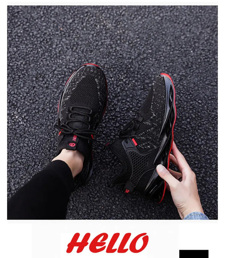 Men's Comfortable Running Shoes Breathable Sporty Casual Versatile Heightening Dad Shoes Autumn New Arrival Low Cut Sneakers