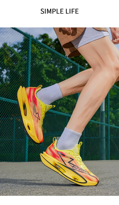 2026 Running Shoes Carbon Plate Marathon Men Sports Breathable Lightweight Women's Comfortable Athletic Antiskid Sneakers Casual