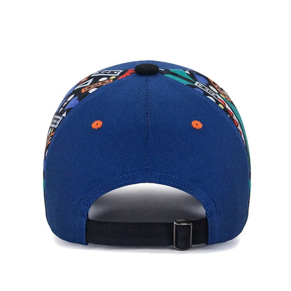 Ny casual mode-baseballkasket med bogstavbroderi og print, udendørs solbeskyttende solskærmshat