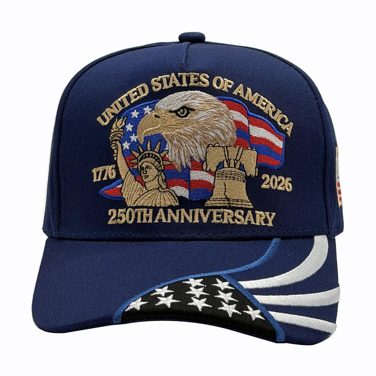 ABLECAP 250th Anniversary USA Hat Embroidered Patriotic Baseball Cap 1776-2026 Independence Day Cap Adjustable Hat for Men Women