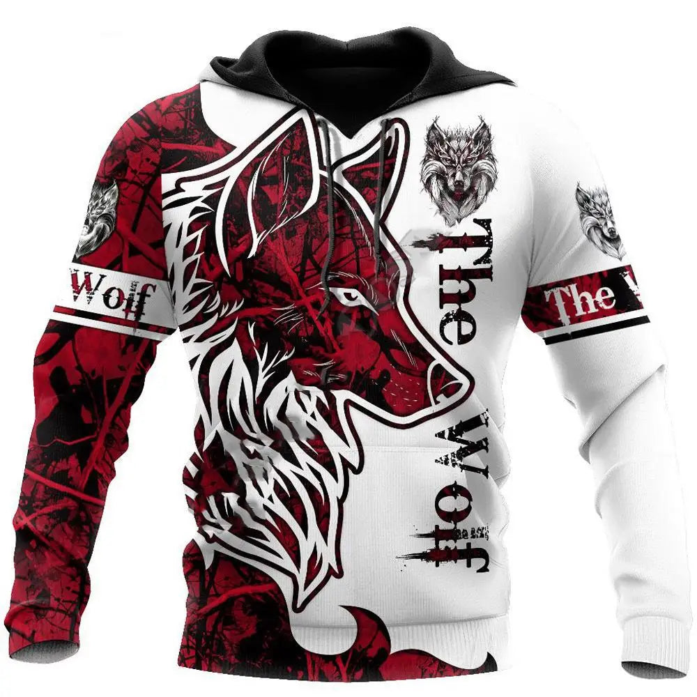 Fashion Autumn lion,wolf Hoodies White Tiger Skin 3D All Over Printed Mens Sweatshirt Unisex Pullover Casual Jacket